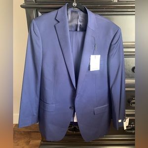 Blue Calvin Klein Suit